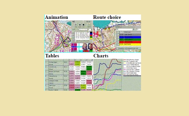 Animation, Route choice, Tables, Charts
